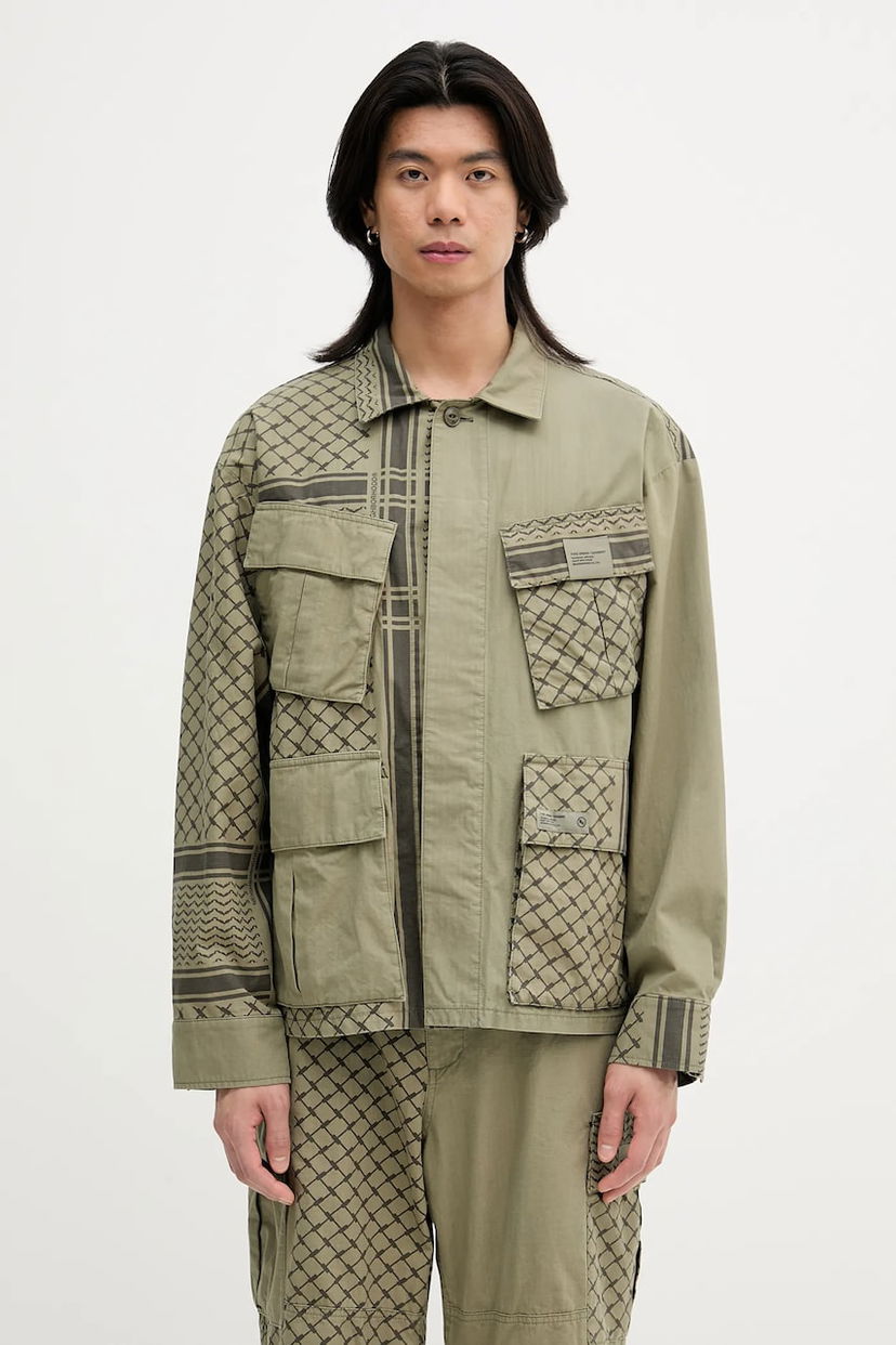 Jacka Neighborhood NEIGHBORHOOD PT SHEMAGH FATIGUE Oversize Jacket Grön | 251UTNH.JKM01