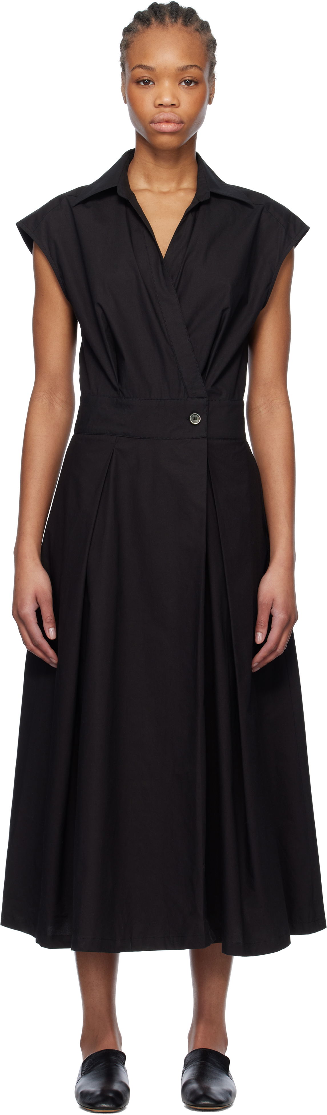 Klä A.P.C. A.P.C. Athena Midi Dress Svart | COEVD-F35149, 0