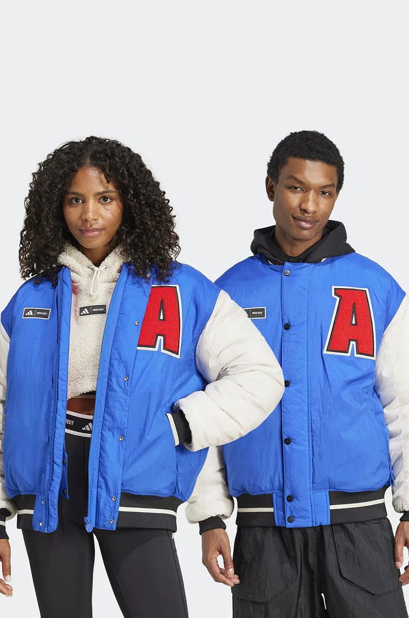 Bomberjacka adidas Originals adidas x Moon Boot Varsity Jacket Blå | IY8048