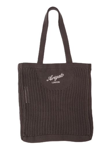 Tygpåse AXEL ARIGATO Grid Shopper Brun | X0631005