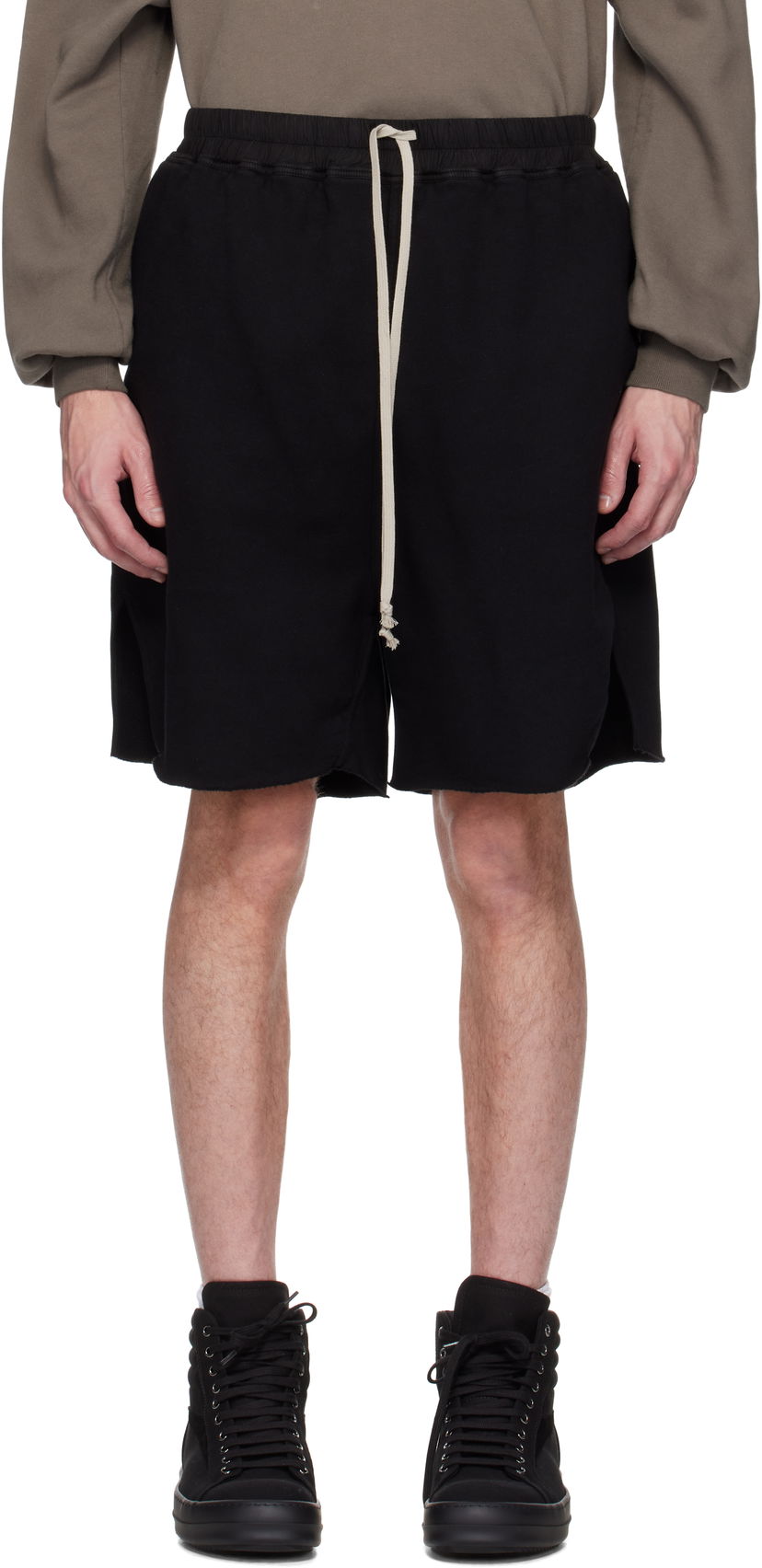 Shorts Rick Owens Rick Owens DRKSHDW Hollywood Long Boxers Shorts Svart | DU01E3383 F