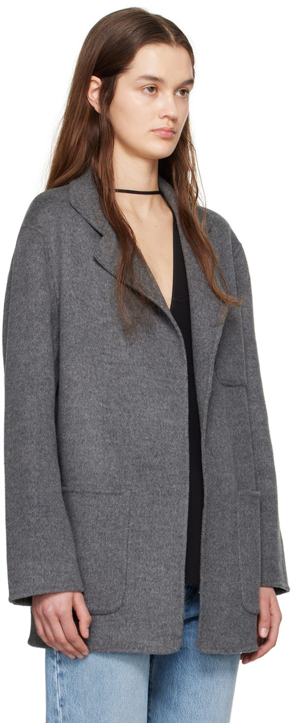 Jacka TOTEME TOTEME Patch Pocket Jacket Grå | 242-WRO1613-FB0006, 1