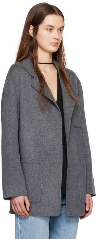 Jacka TOTEME TOTEME Patch Pocket Jacket Grå | 242-WRO1613-FB0006, 1