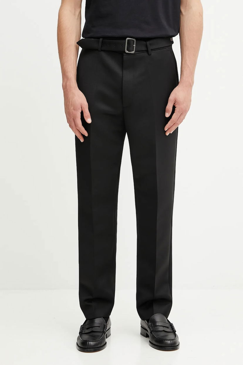 Byxor Maison Margiela MM6 Maison Margiela Wool Trousers Svart | SH2KA0042.M35612.900