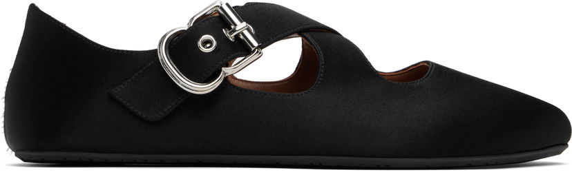Sneakers och skor Alaïa ALAÏA Criss Cross Ballerina Flats Svart | AA3A046TK019