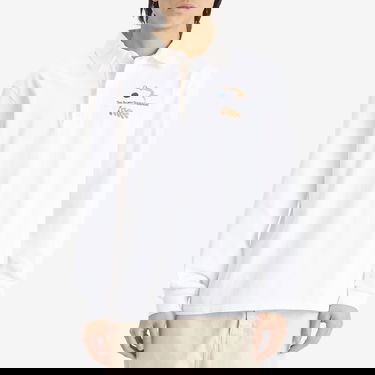 Polotröja Palmes Garden Rugby Shirt, Size Large Vit | P15-0029-001, 2