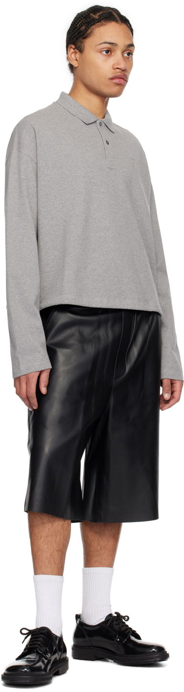 Sweater AMI Paris de Cœur Sweater Svart | UKS042.KN0039, 3