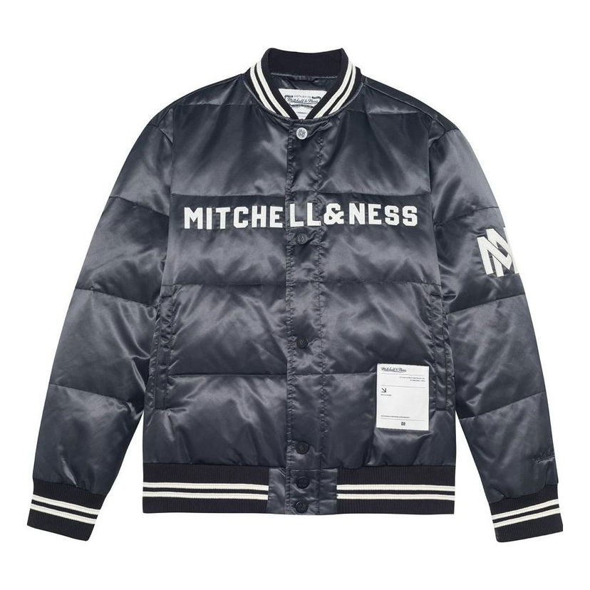 Bomberjacka Mitchell & Ness Mitchell & Ness Men's Down Bomber Jacket Blå | MNSYAWTODJ025-BLK