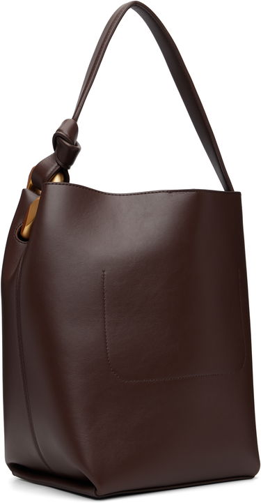 Tygpåse JW Anderson JW Anderson 'The JWA Corner Bucket' Leather Tote with Sculptural Handle Brun | HB0737-LA0232, 2