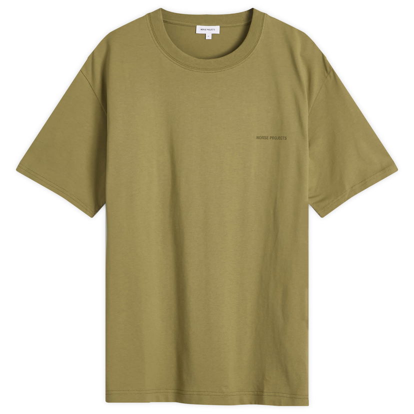 T-shirt NORSE PROJECTS Norse Projects Johannes Logo T-Shirt, Size Large Grön | N01-0684-8037