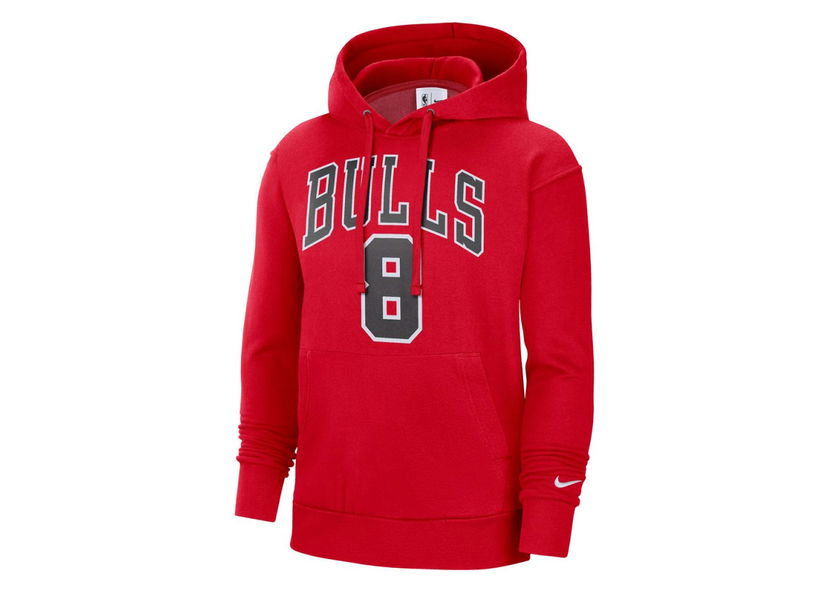 Sweatshirt Nike Chicago Bulls Zach Lavine Essential Fleece Pullover Hoodie Röd | DB1208-657