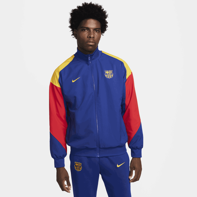 Träningsoverall Nike FC Barcelona Strike Dri-FIT Track Jacket Blå | FJ5427-455