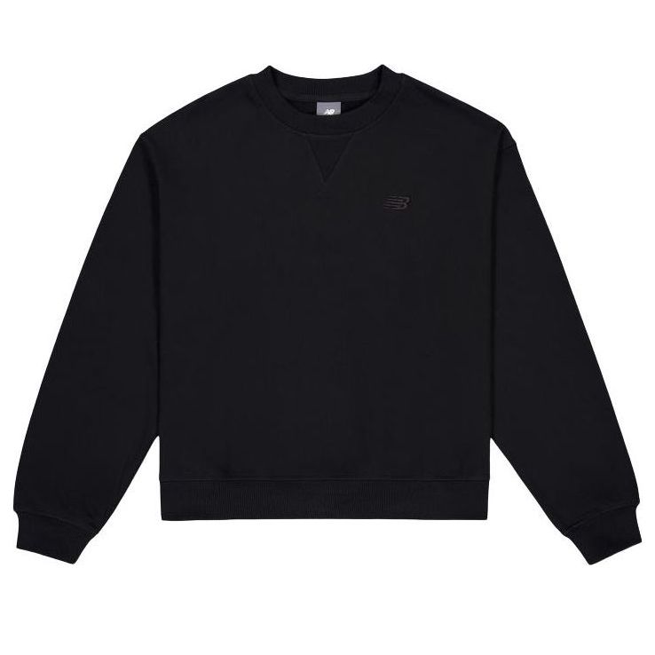 Sweatshirt New Balance Athletics French Terry Crew Sweatshirt Svart | WT41500-BK