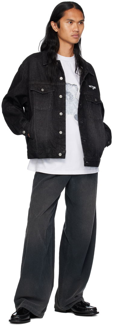 Jacka We11done We11done 1506 Trucker Denim Jacket Svart | WD-DJ1-23-913-U-BK, 3