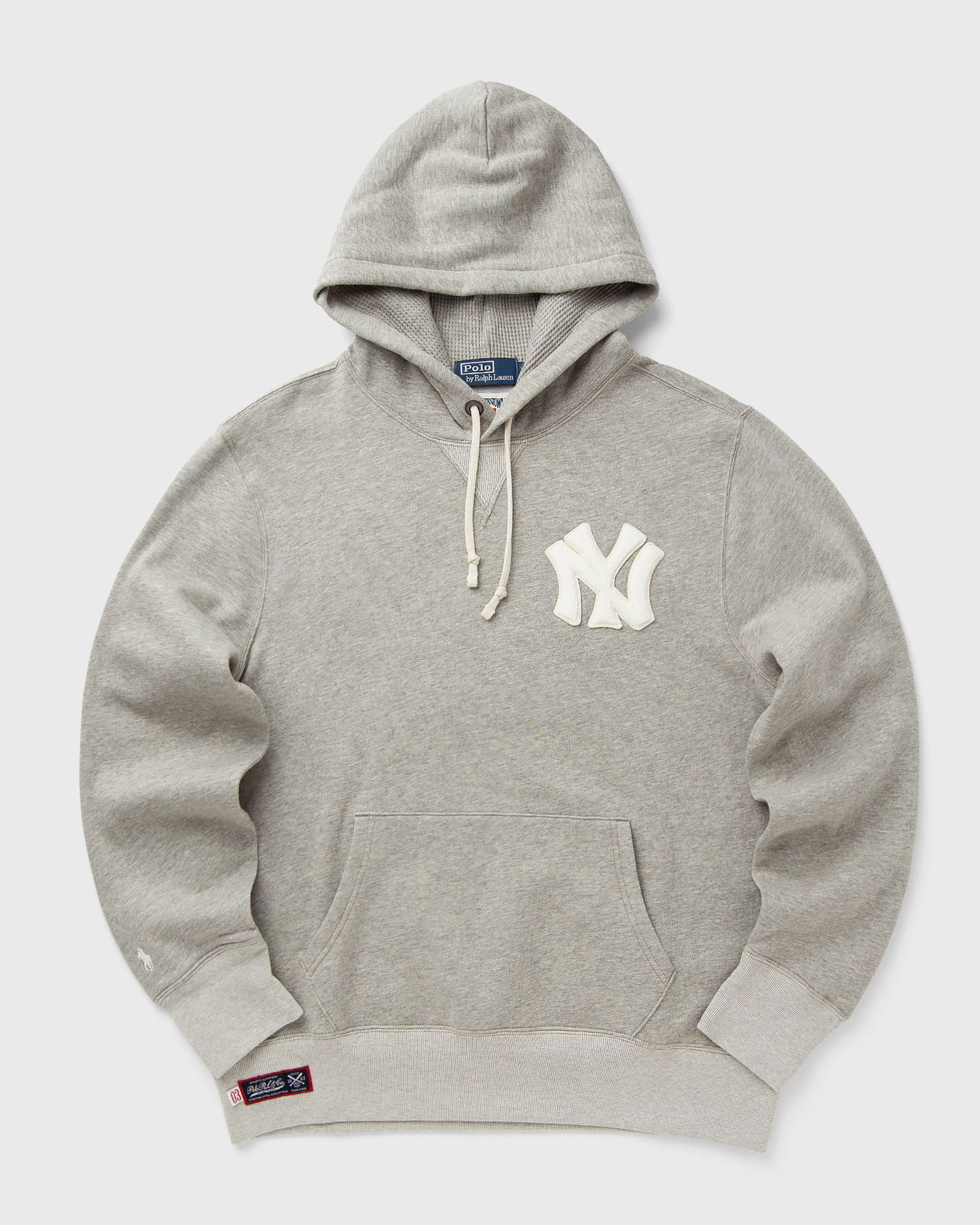 Sweatshirt Polo by Ralph Lauren Long Sleeve Hooded Sweatshirt with Waffle-Lined Hood and Kangaroo Pocket Grå | 710982812001, 1