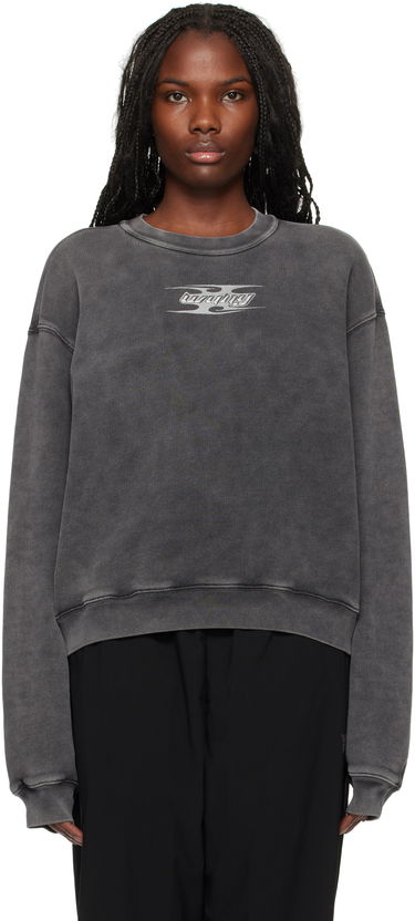 Sweatshirt Alexander Wang Embossed Logo Sweatshirt Grå | 4CC4241513, 0