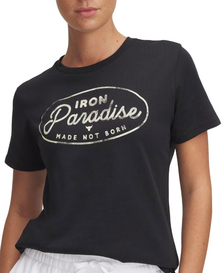 T-shirt Under Armour Project Rock Iron Paradise Training T-Shirt Svart | 1386441-001