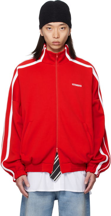 Jacka VETEMENTS Vetements Gym Track Jacket Röd | UH76GJ300R, 0