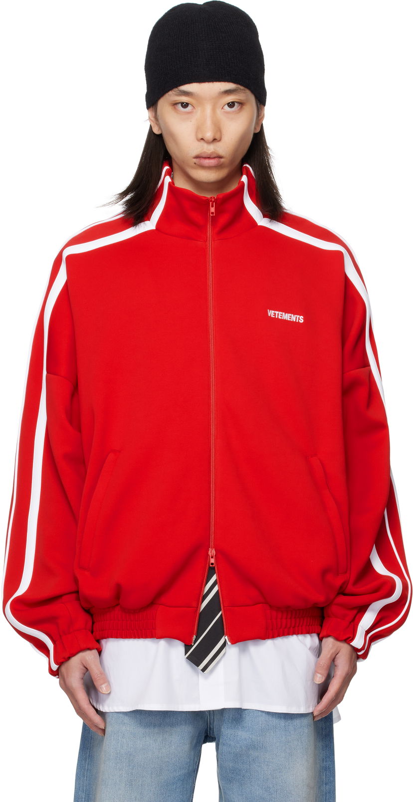 Jacka VETEMENTS Vetements Gym Track Jacket Röd | UH76GJ300R