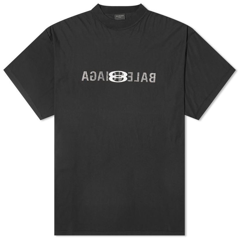 T-shirt Balenciaga AI Logo Print T-Shirt Svart | 787358-TQVJ4-1569