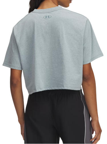 Crop top Under Armour Under Armour Rival Short Sleeve Crop Top Blå | 1389721-587, 1