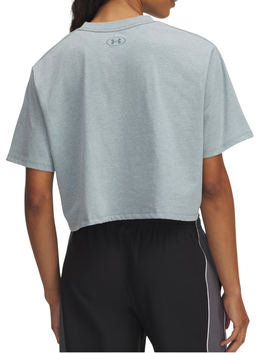 Crop top Under Armour Under Armour Rival Short Sleeve Crop Top Blå | 1389721-587, 1