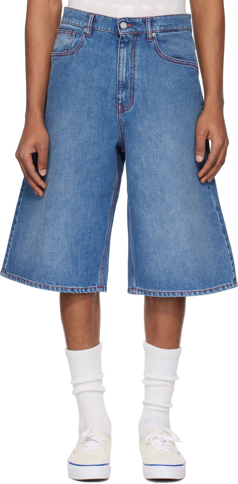 Shorts ERL ERL Indiana Denim Skate Shorts Blå | ERL10P014