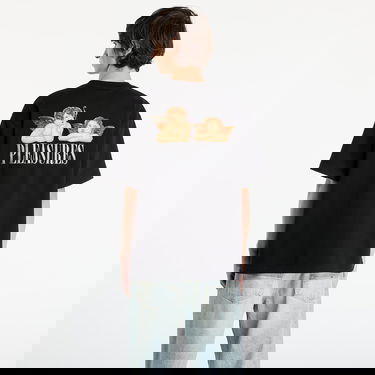 T-shirt Pleasures Dynamic Short Sleeve Crewneck T-Shirt with Cherub Graphic Svart | P25F046-BLACK, 2