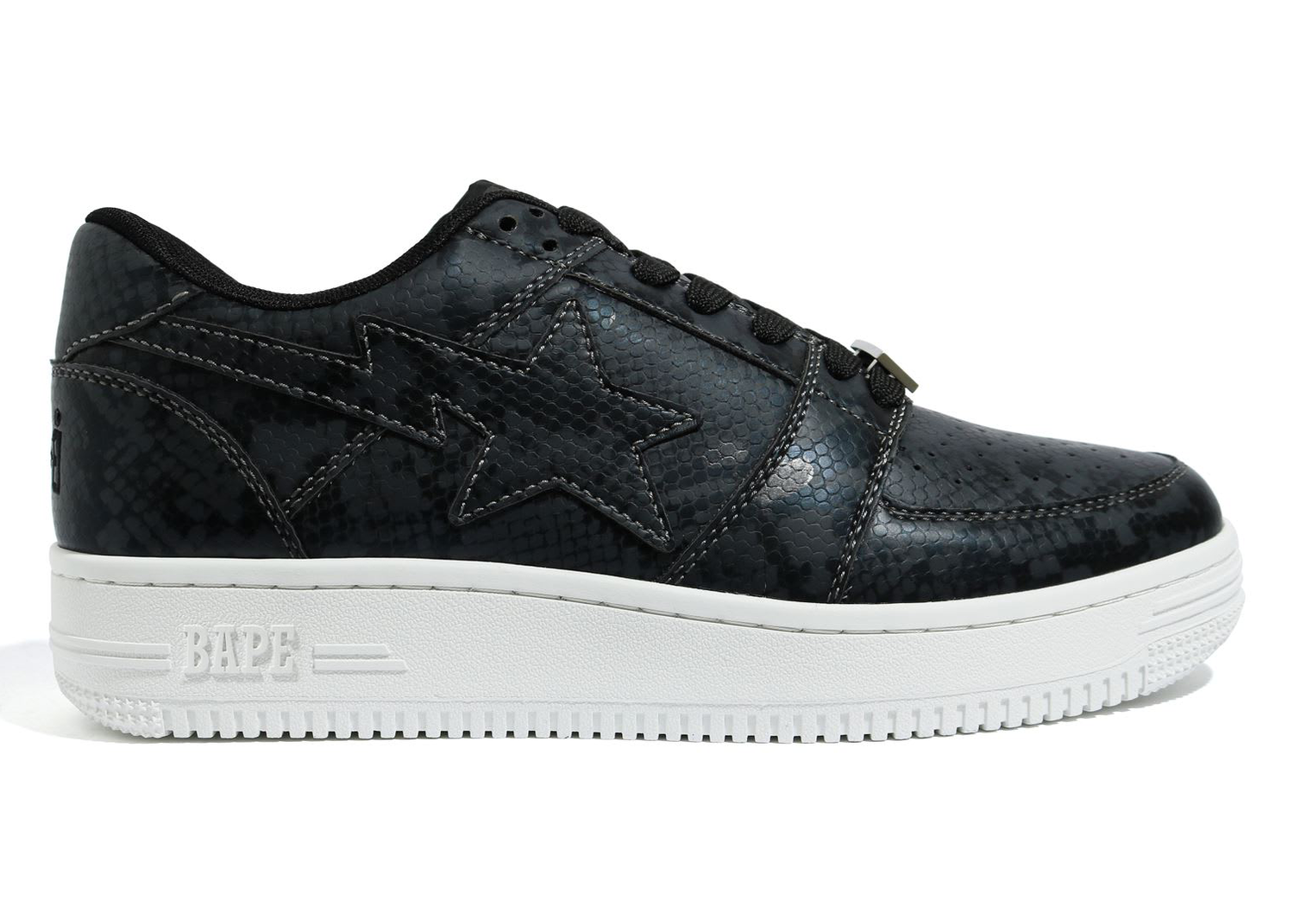 Sneakers och skor BAPE Bape Sta Low 2020 "Snakeskin Black" Svart | 1G30191013-BLK, 0