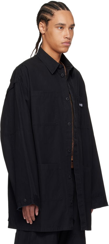 Skjorta 032C 032c Intermission Cargo Overshirt Svart | S25-URW-1402-000, 1