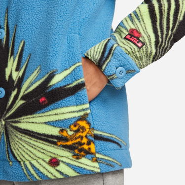 Jacka Nike Lebron Sherpa Button-Down Jacket Blå | DA6707-469, 2