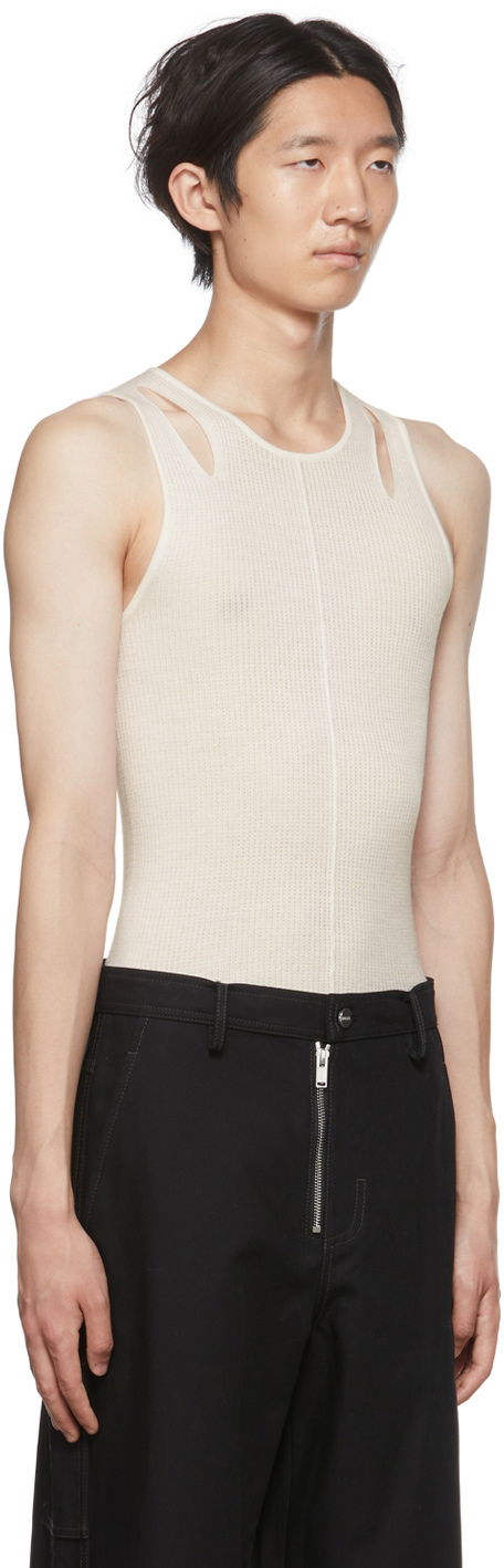 Linne Dion Lee Cutout Tank Top Vit | C7089P22, 1
