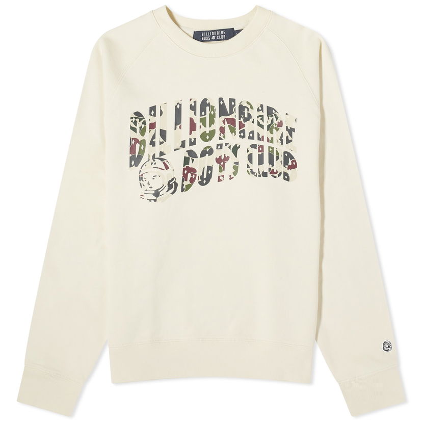 Sweatshirt BILLIONAIRE BOYS CLUB Duck Camo Arch Logo Crew Sweat "Cream" Beige | B23428-CRM