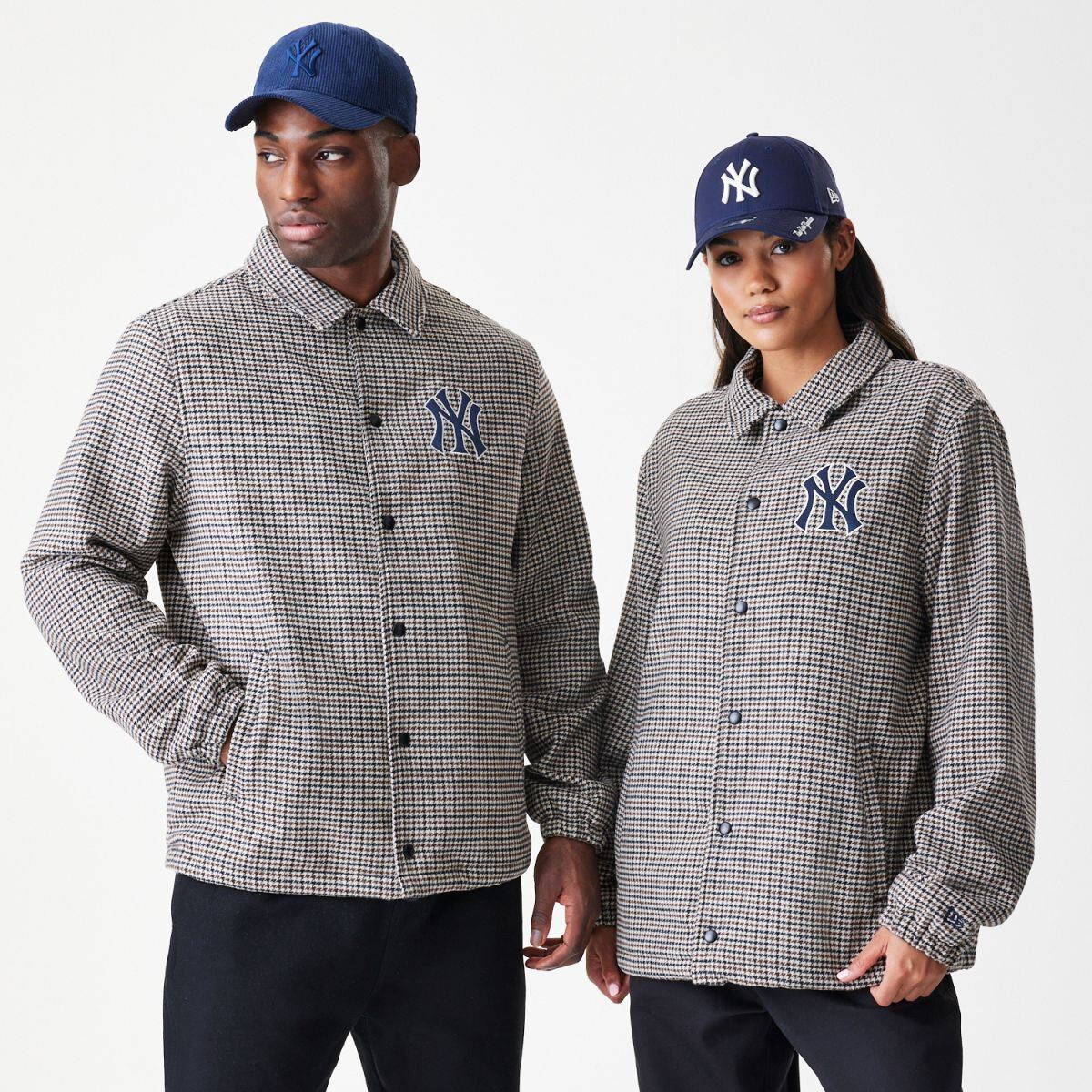 Jacka New Era MLB NY Yankees Check Coach Jacket Flerfärgad | 60758728, 0