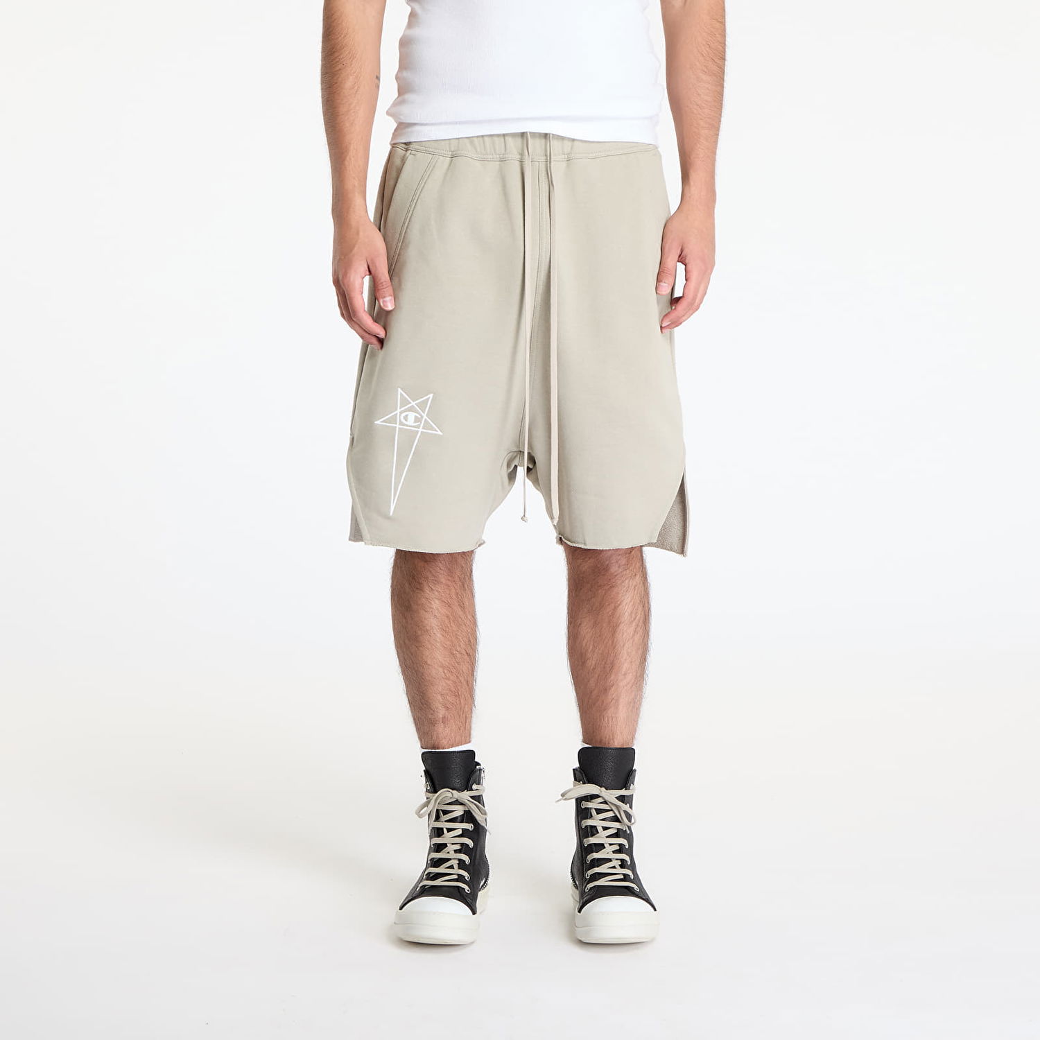 Shorts Rick Owens Rick Owens DRKSHDW x Champion Beveled Pods Shorts XXL Beige | CM01E1688 CHFE 08, 0