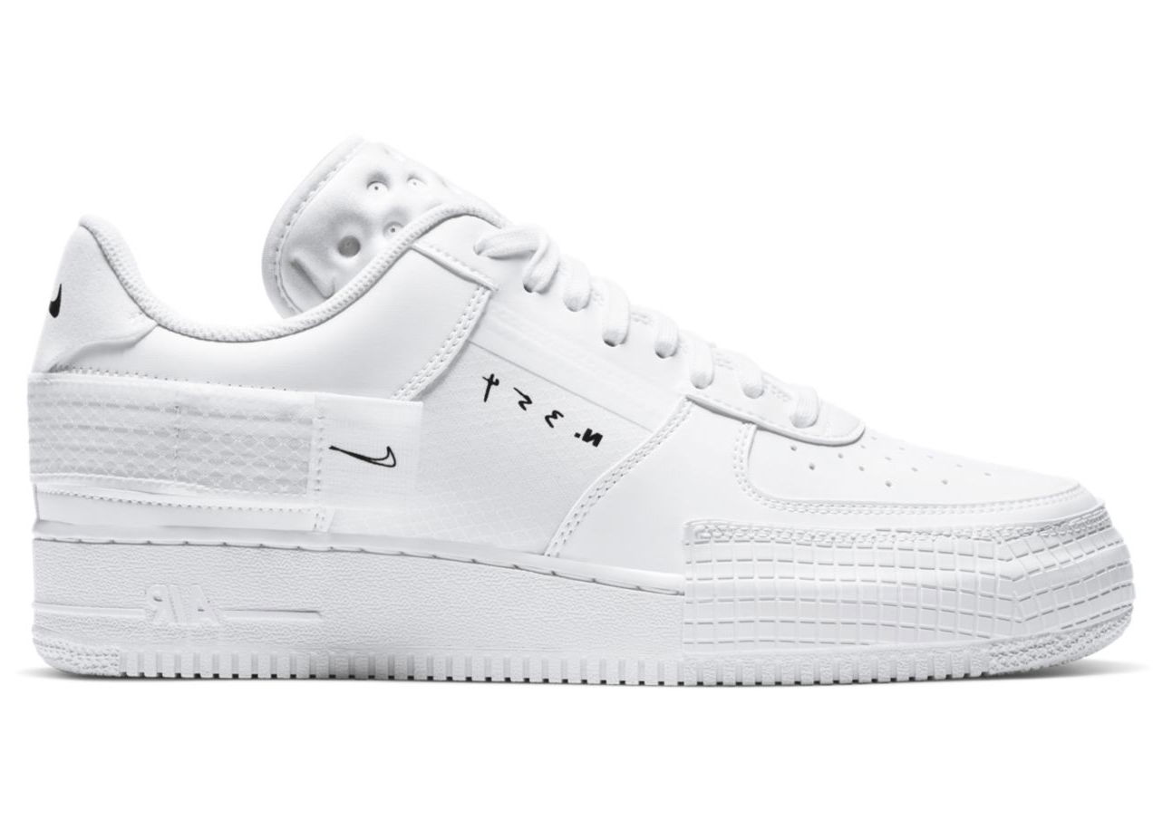 Sneakers och skor Nike Air Force 1 Low Type 2 Triple White Vit | CT2584-100, 0