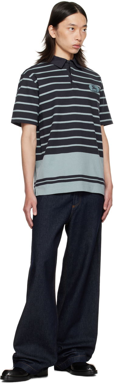 Polotröja Burberry Burberry Index Stripe Polo Svart | 8110595, 3