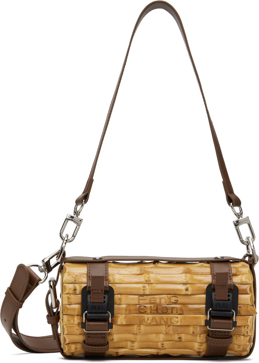 Handväska Feng Chen Wang Feng Chen Wang Cylinder Bamboo Bag Gul | FENG19AC10B