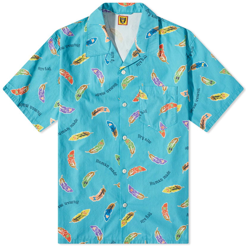 Skjorta Human Made Feather Aloha Vacation Shirt Blå | HM25SH015-BL