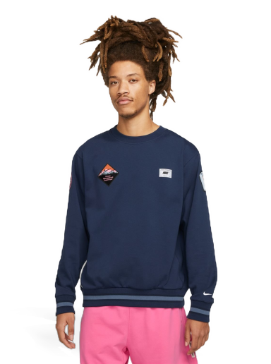 Sweatshirt Nike Dri-FIT Standard Issue Mörkblå | DX0446-410