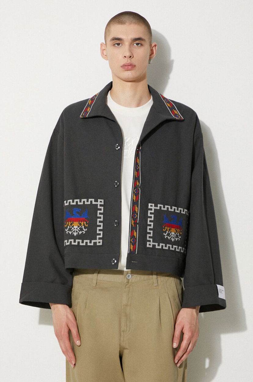 Jacka Neighborhood NEIGHBORHOOD GT Embroidery Oversize Jacket Grå | 241AQNH.JKM04
