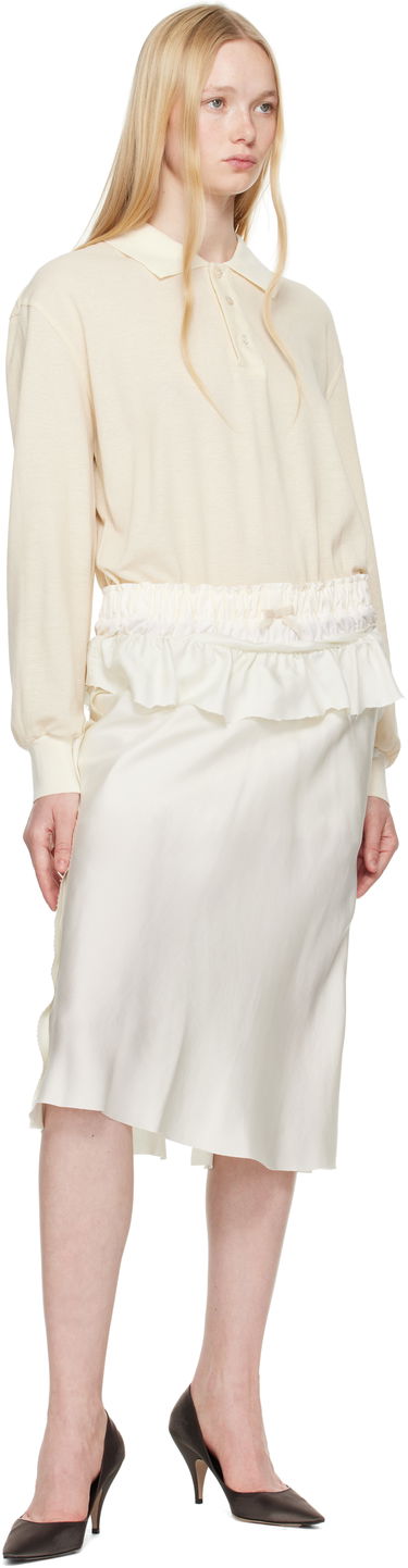 Kjol Maison Margiela Maison Margiela Paneled Midi Dress Vit | S51DD0037 MTJ030, 3