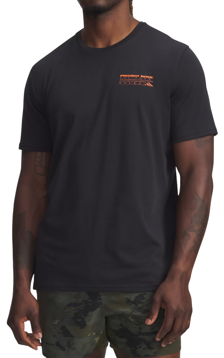 T-shirt Under Armour Project Rock Q4 1 Short Sleeve Graphic T-Shirt Svart | 6005034-002