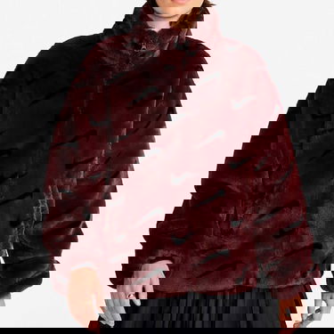 Jacka Nike Plush Jacket Bourgogne | DQ6842-652, 0