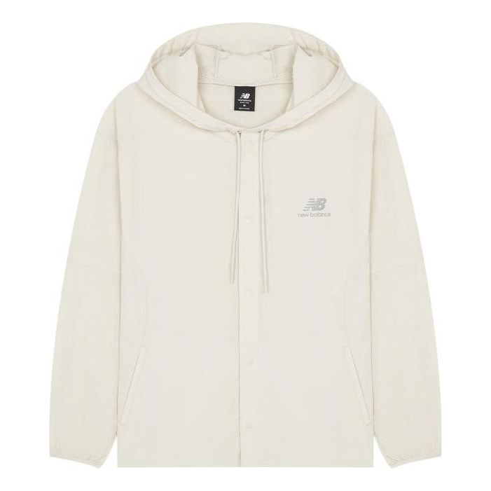 Vindjacka New Balance Print Casual Jacket Vit | AMJ22368-CFO