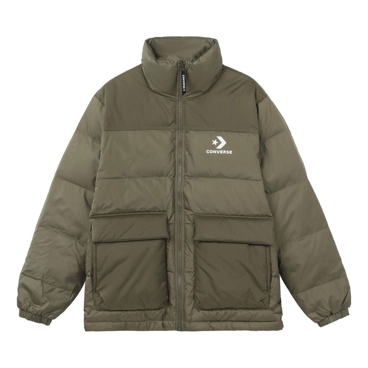 Pufferjacka Converse Chevron Down Jacket Grön | 10023755-A04, 0