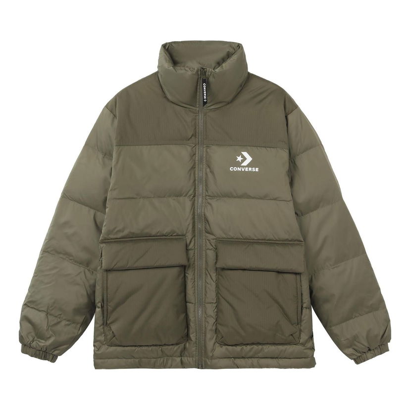 Pufferjacka Converse Chevron Down Jacket Grön | 10023755-A04