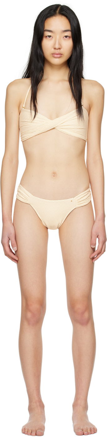 Badkläder Anine Bing Twist Bikini Set Beige | A-11-2113-127 / A-11-4114-127