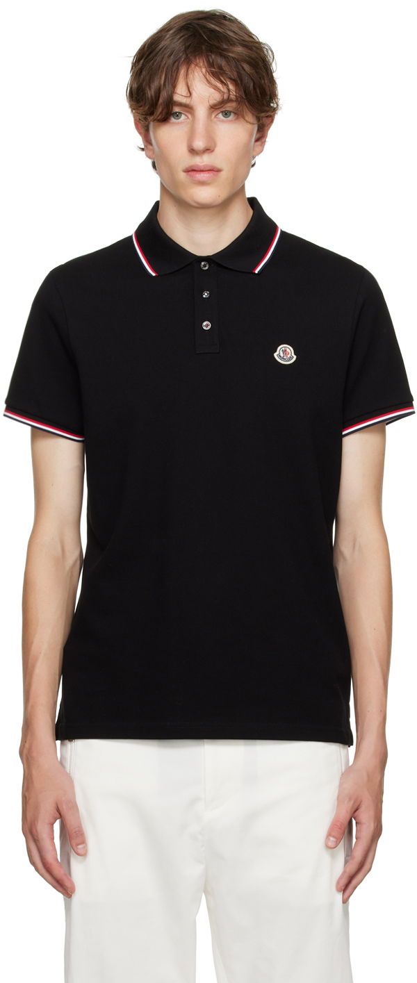 Polotröja Moncler Patch Polo Svart | I20918A7030084556, 0
