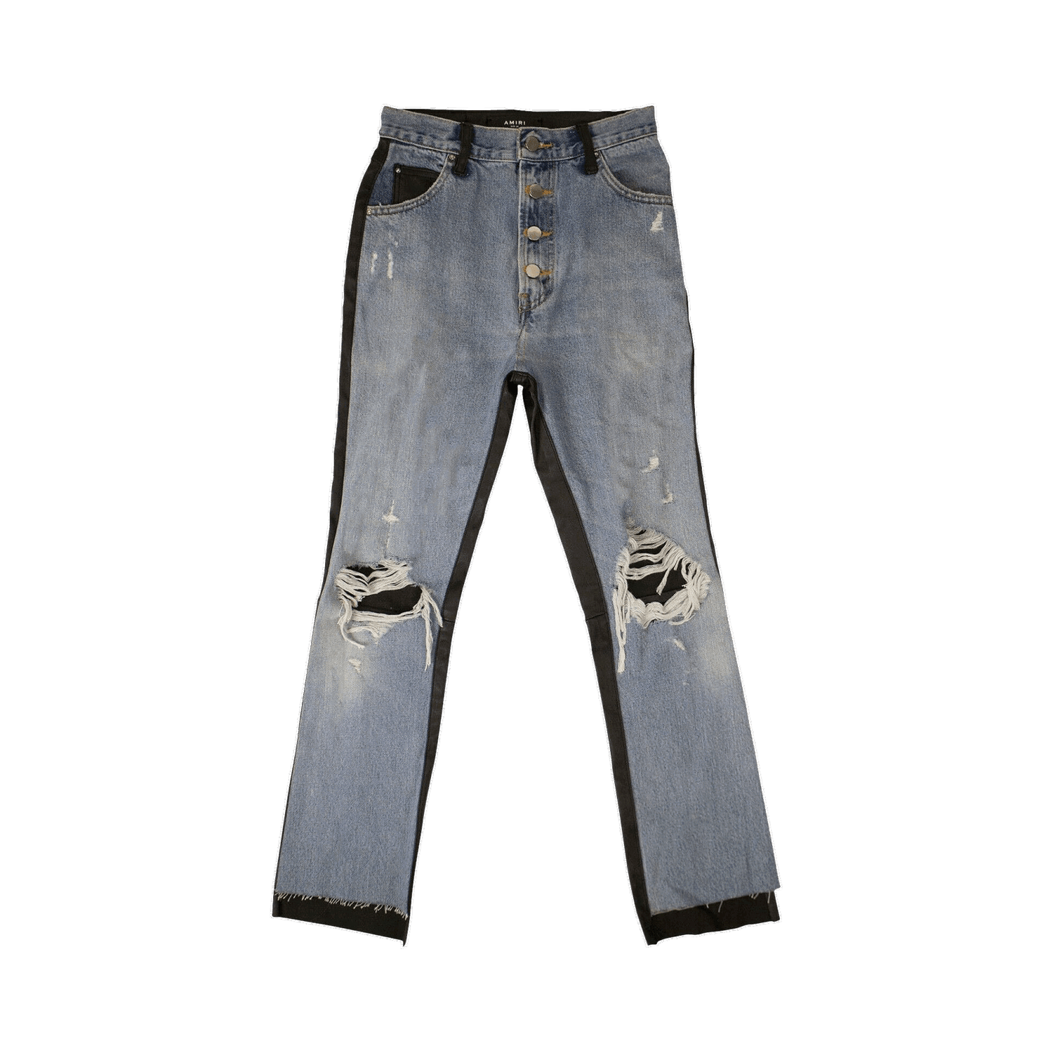 Jeans AMIRI Denim Leather Pants Blå | WBLTD CRFINK BLUE, 0